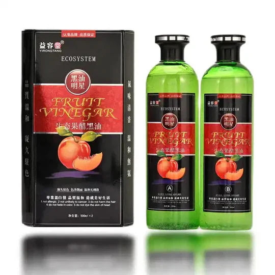 Fruit Vinegar Black Hair Color 1000ML(USA FORMULA)